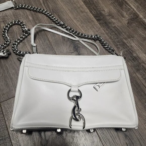 Rebecca Minkoff Mini Mac Bag - White - Genuine Leather - Picture 3 of 5